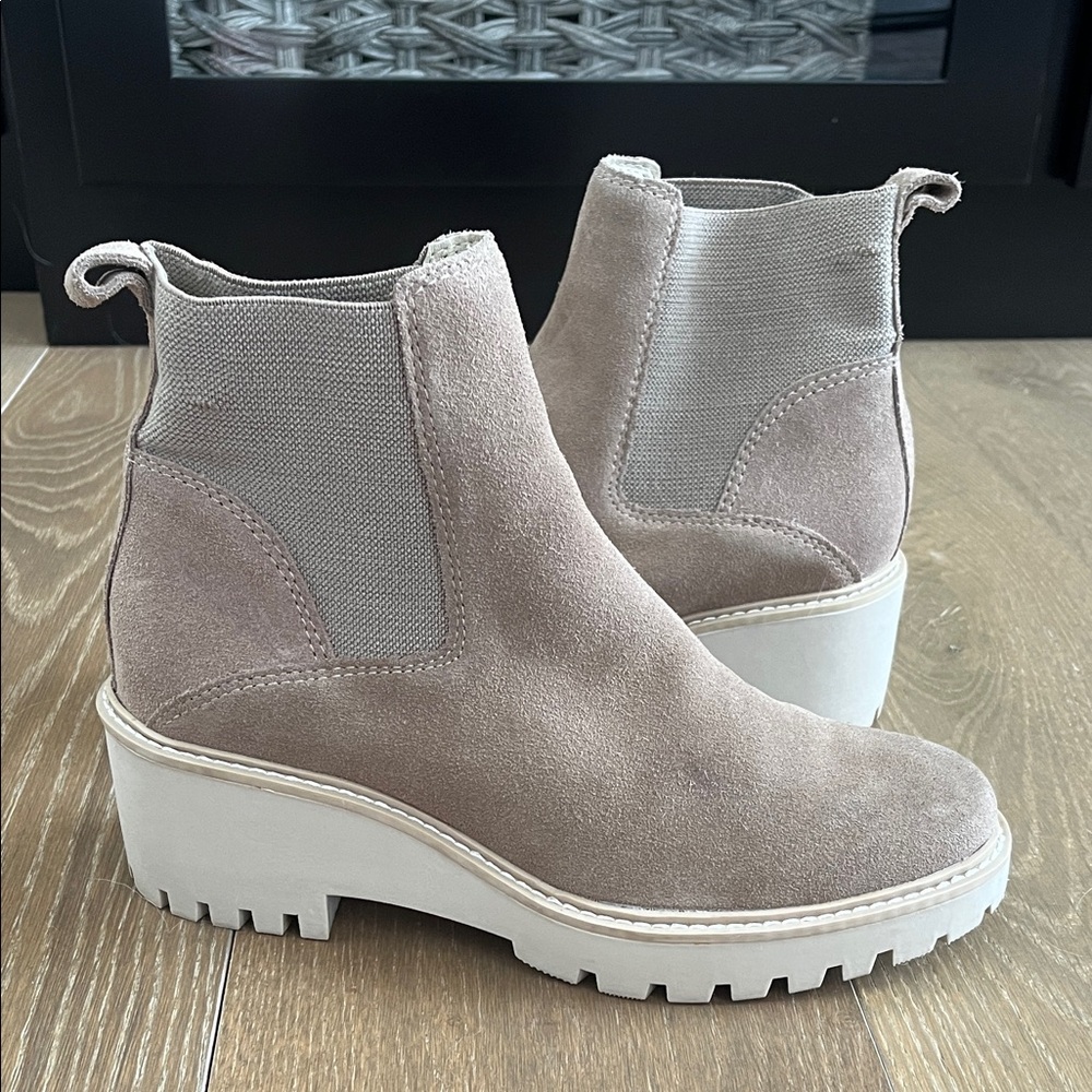 Dolce Vita Suede Leather Haddie Chunky Boots size 7.5